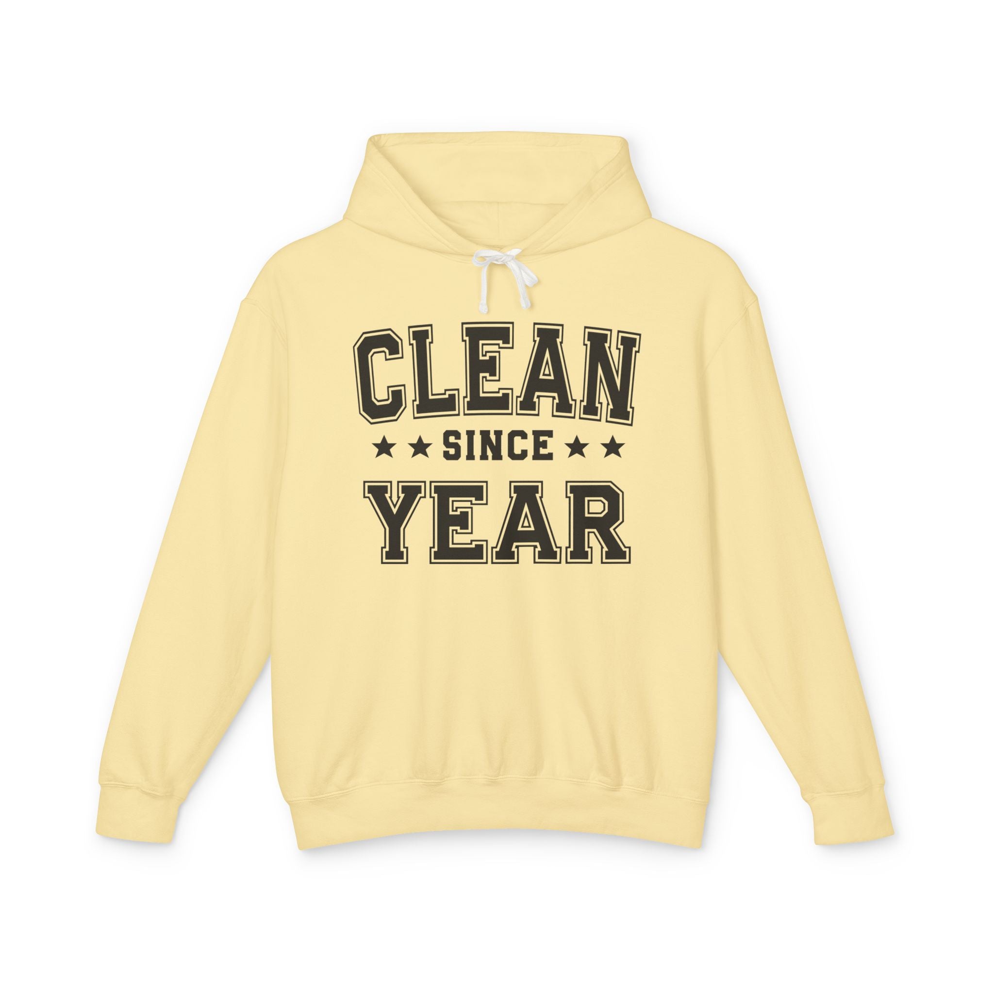 Clean Since (Personalized Date) — Abstinence Milestone Hoodie