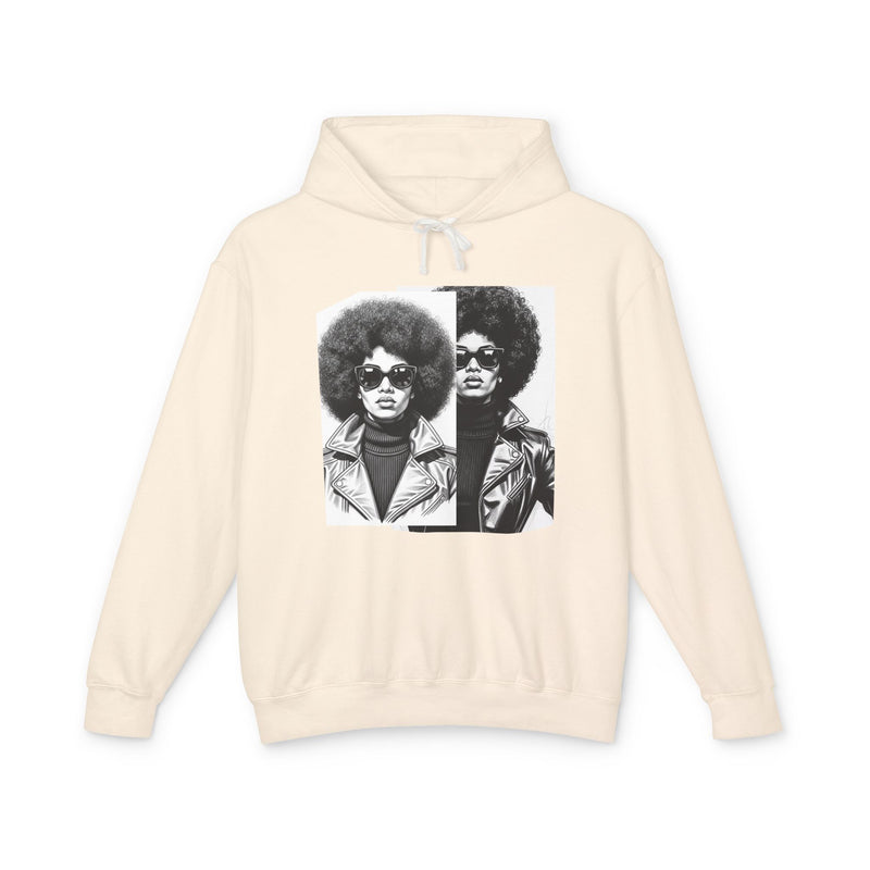 70s Black Woman Portrait — African American Woman Pride Hoodie