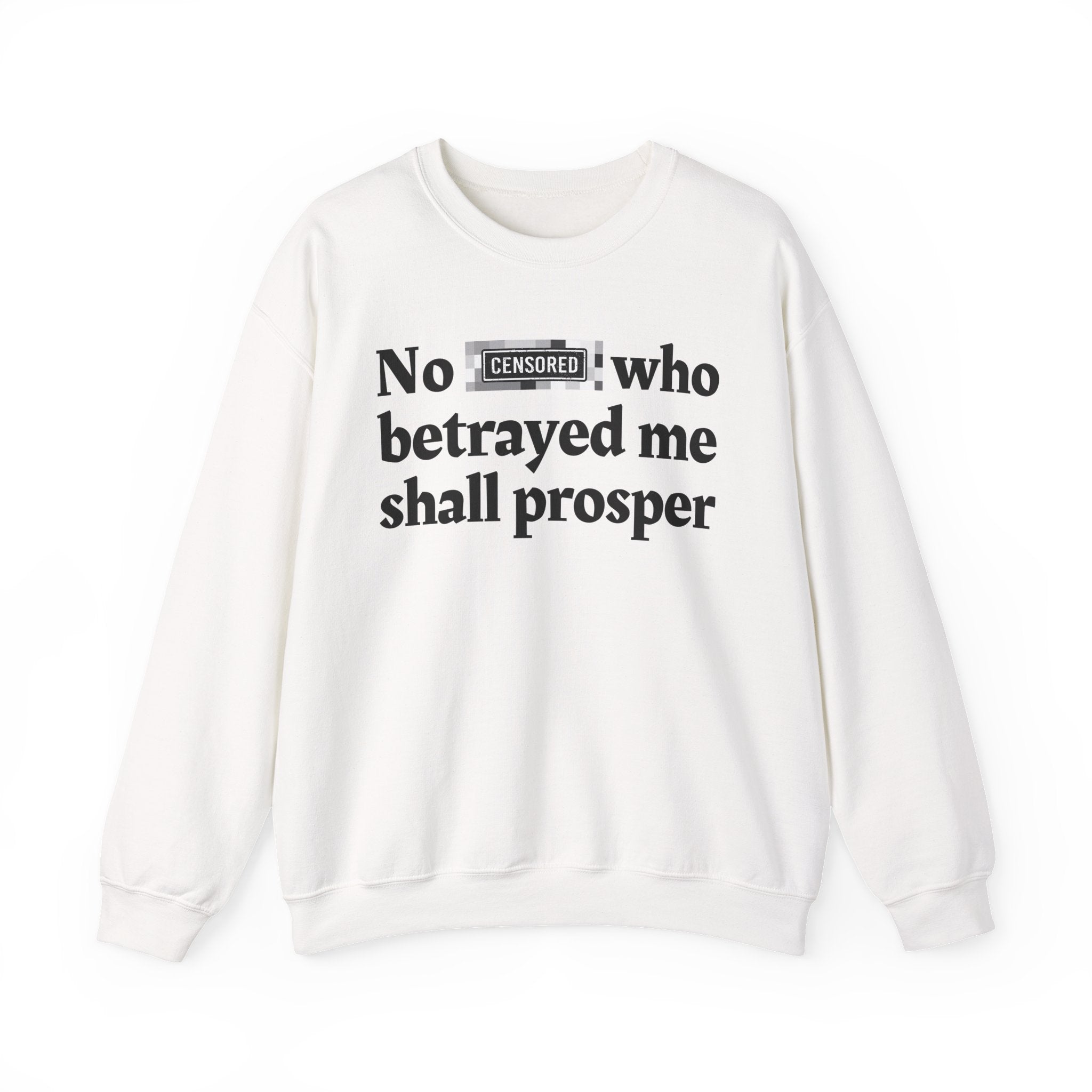 No Bitch Who Betrayed Me Shall Prosper — Bold Christian Statement Sweatshirt