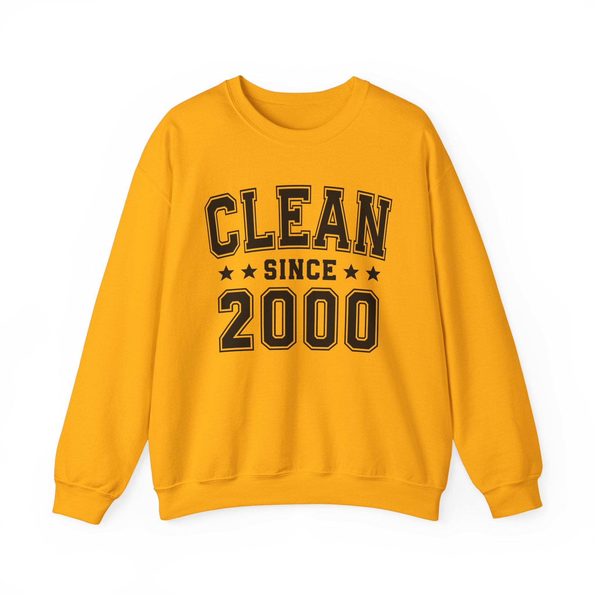 Clean Since (Personalized Date) —  Bride/Married Sweatshirt, Wedding & Anniversary Gift