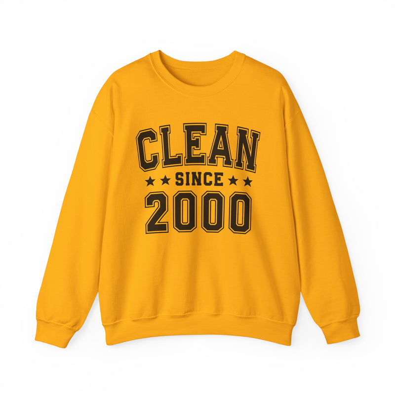 Clean Since (Personalized Date) —  Bride/Married Sweatshirt, Wedding & Anniversary Gift