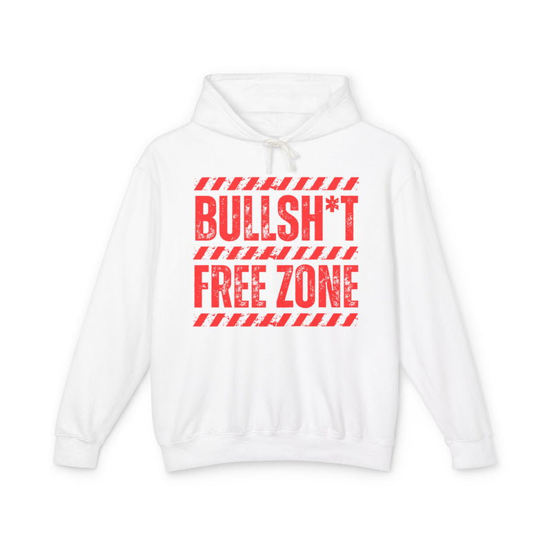 Bullshit Free Zone Hoodie — Funny Boundaries Hoodie
