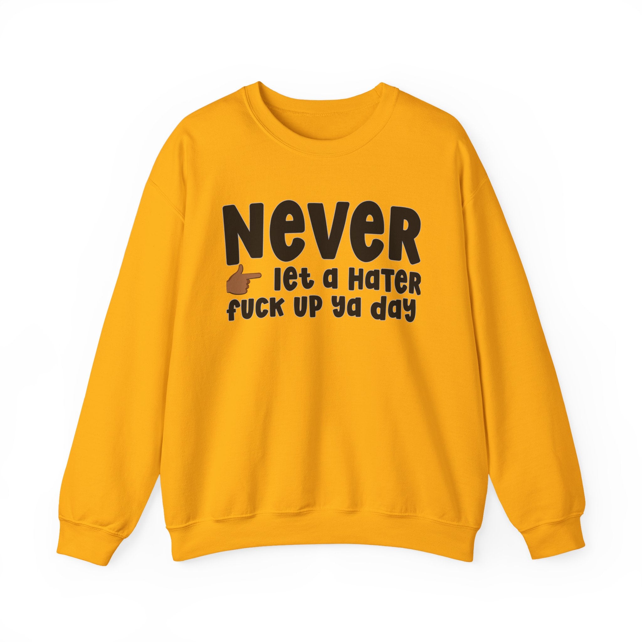 Never Let A Hater Fuck Up Ya Day  — Motivational Talk Sweatshirt