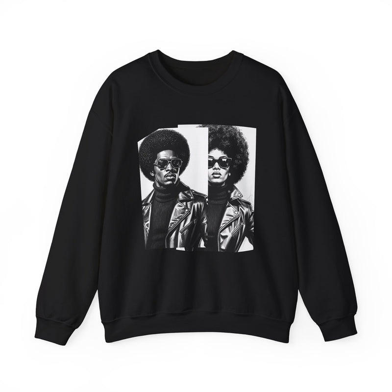 70s Portrait Of Black Couple － African American Pride Sweatshirt