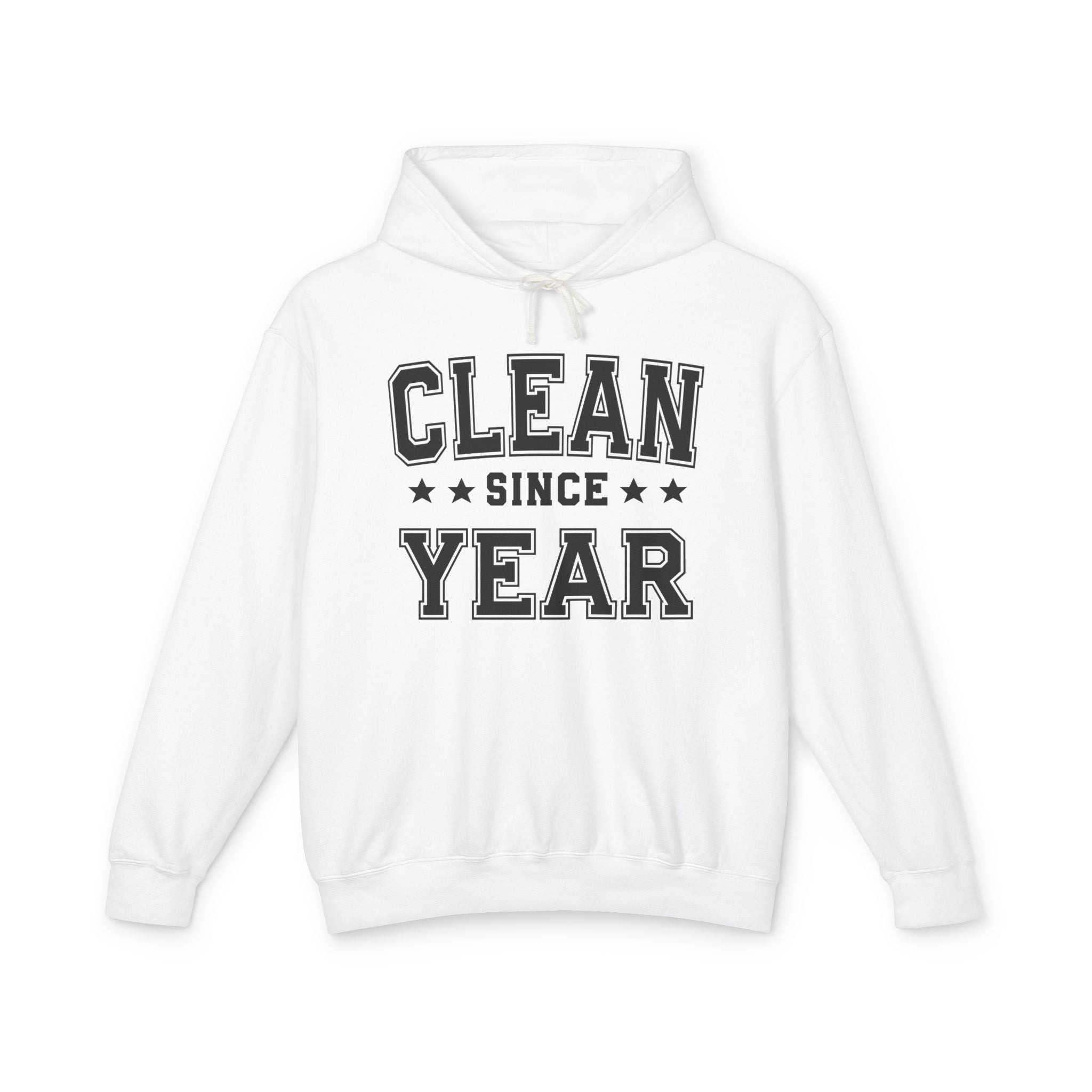 Clean Since (Personalized Date) — Abstinence Milestone Hoodie