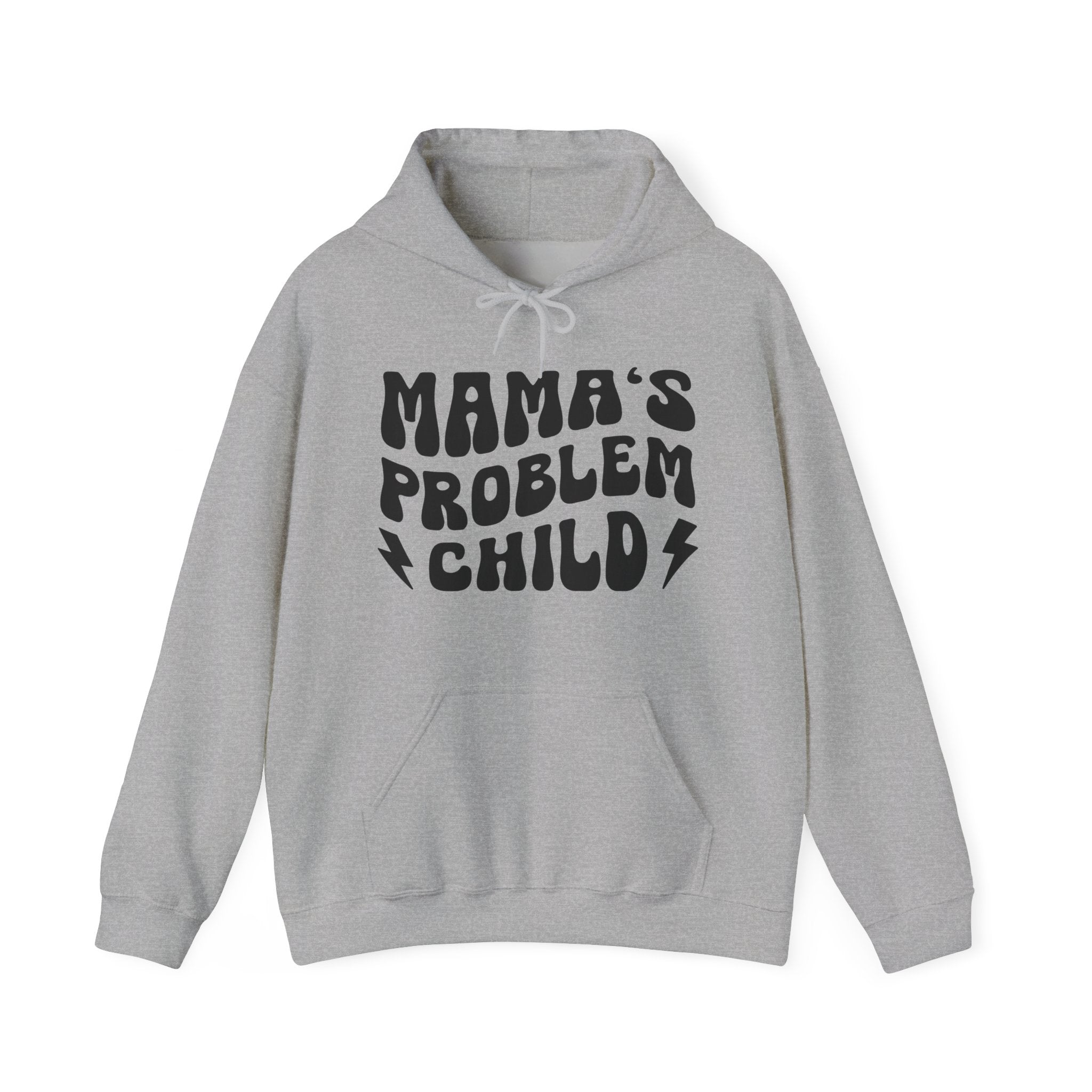 Mama's Problem Child Hoodie (wavy solid print)