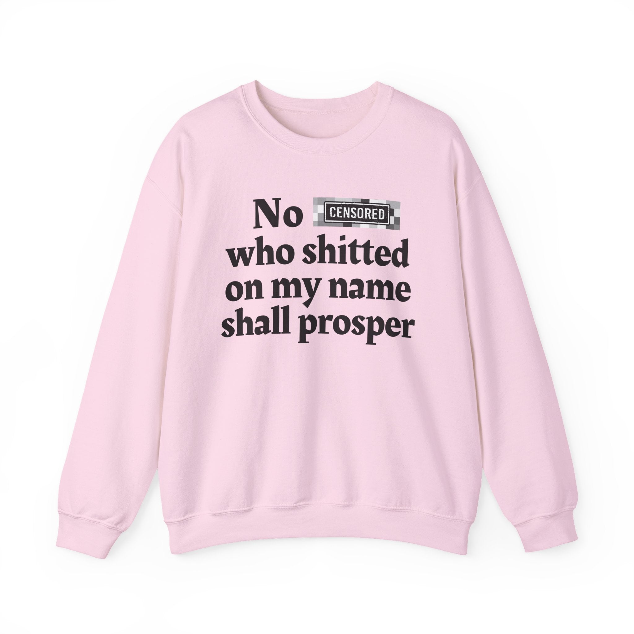 No Bitch Who Shitted On My Name Shall Prosper — Bold Christian Statement Sweatshirt