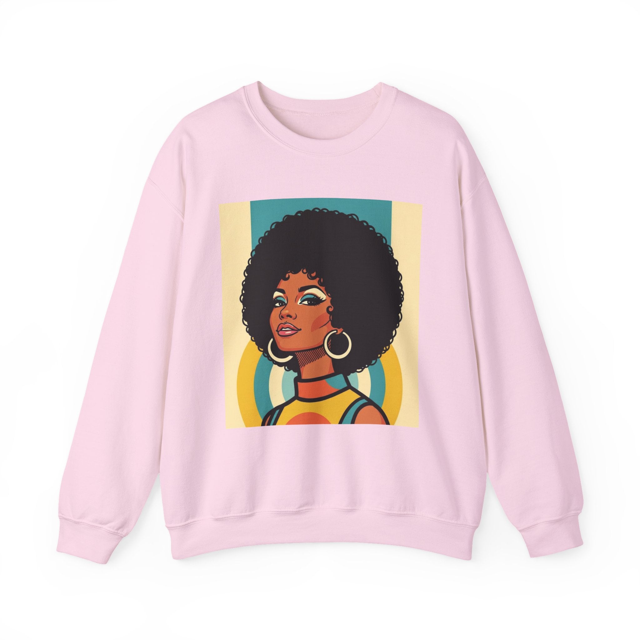Beautiful Black Woman Portrait - African American Pride Sweatshirt