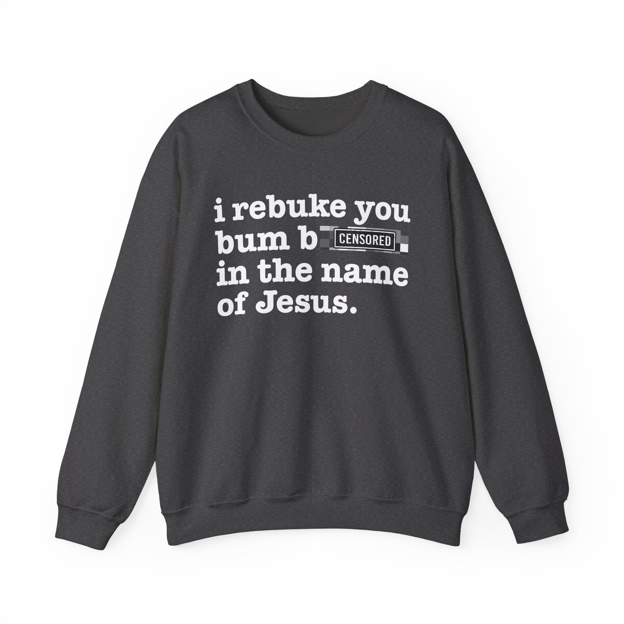 I rebuke you Bum Bitches in the name of Jesus — Provocative Christian Sweatshirt