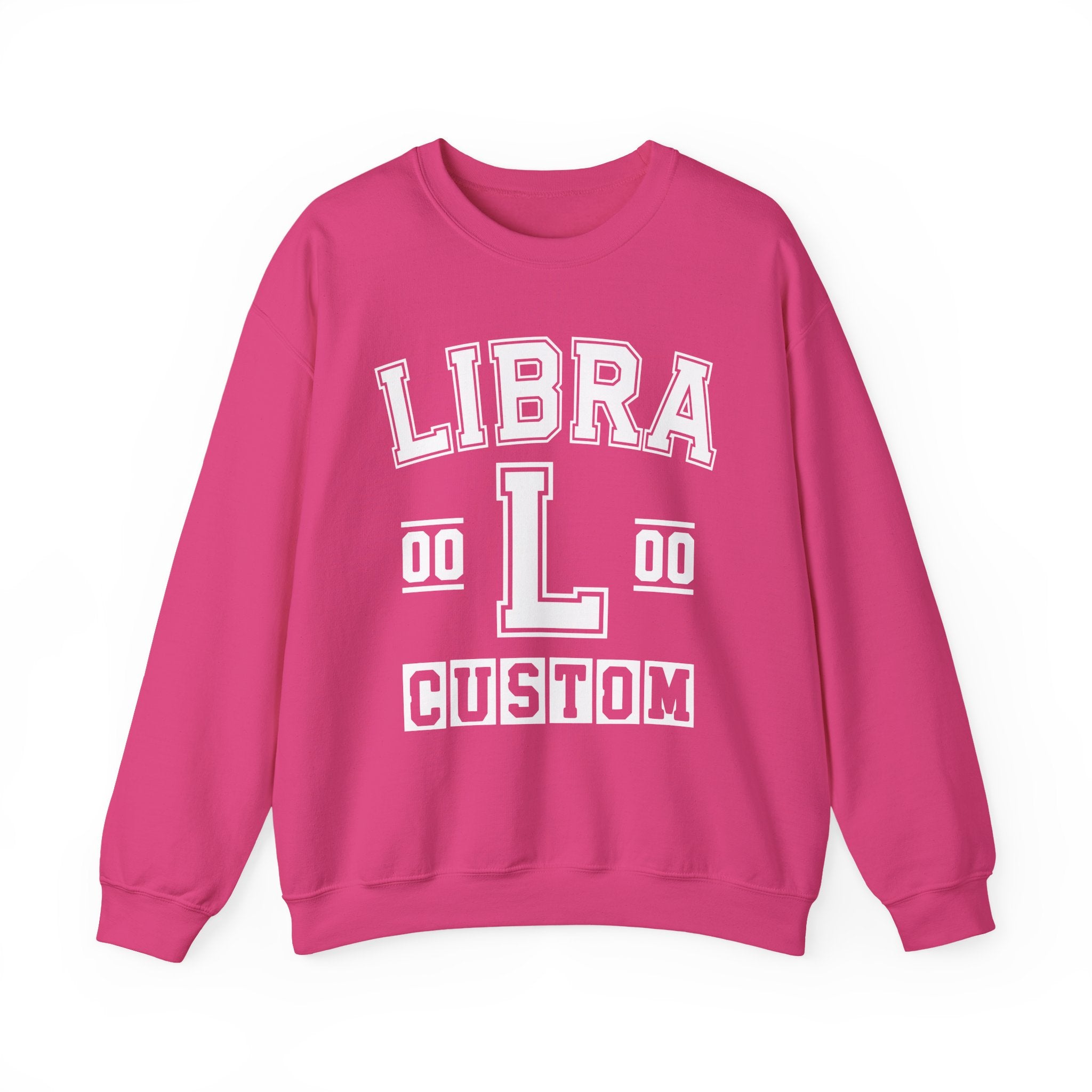 Custom Libra Varsity Sweatshirt - Customize Birthday Day/Month/Year - Customize Gemini Season/Nation