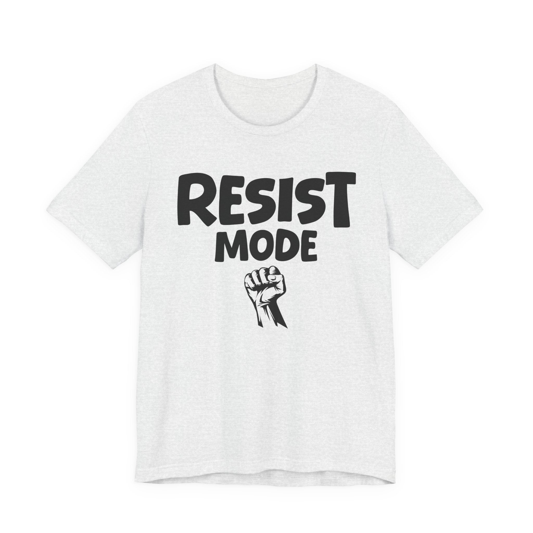 Resist Mode T-Shirt – Bold Protest Graphic Tee with Raised Fist