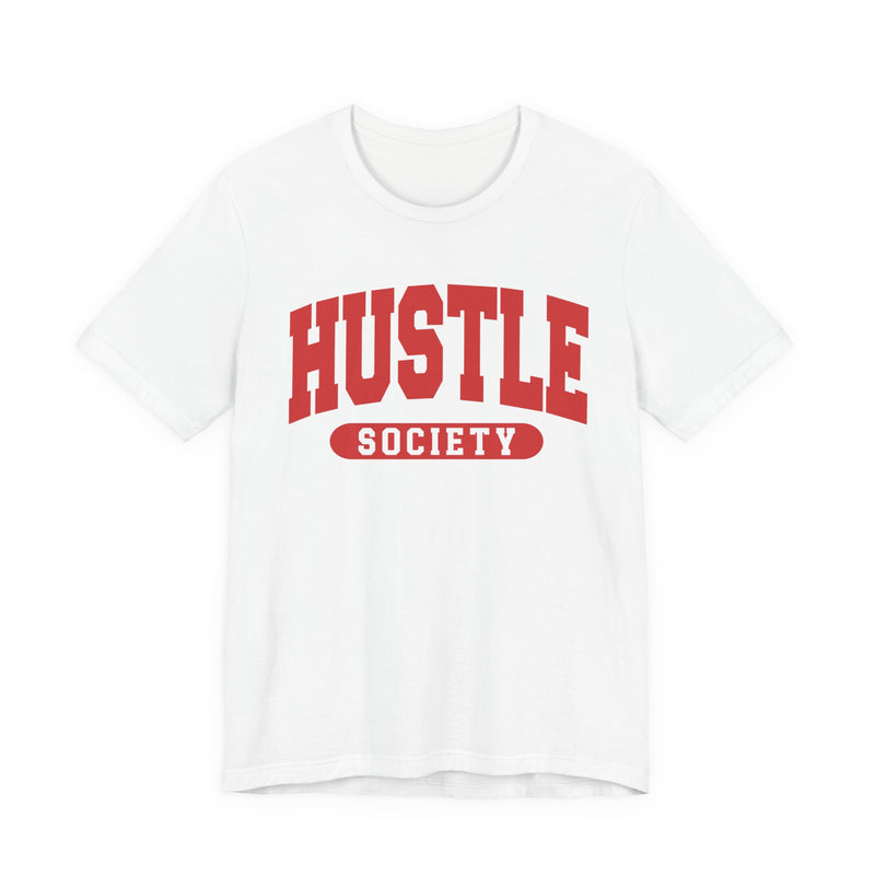 Hustle Society — Retro Collegiate T-Shirt