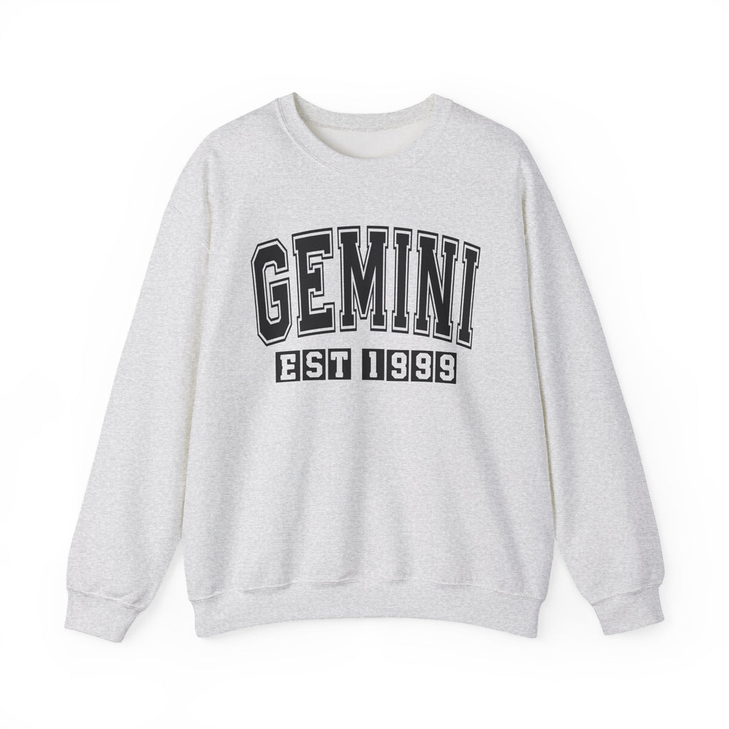 Gemini (EST YEAR) Personalization — Zodiac Graphic Sweatshirt