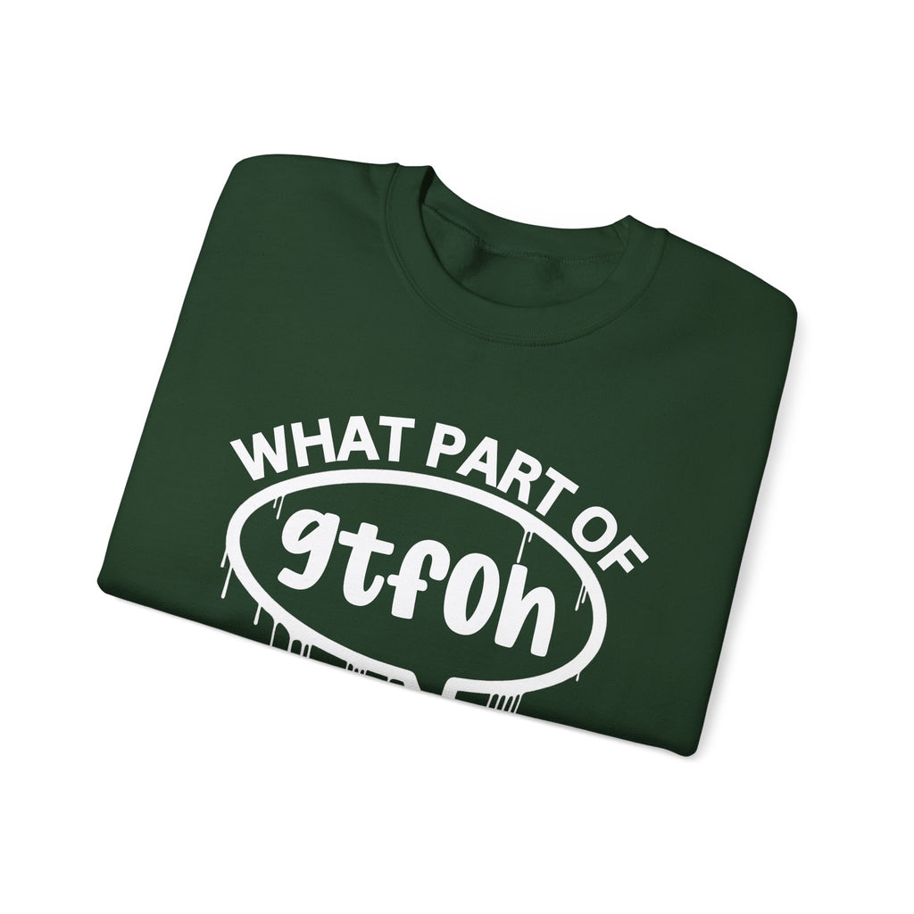What Part of GTFOH You Don’t Understand? Witty Sweatshirt