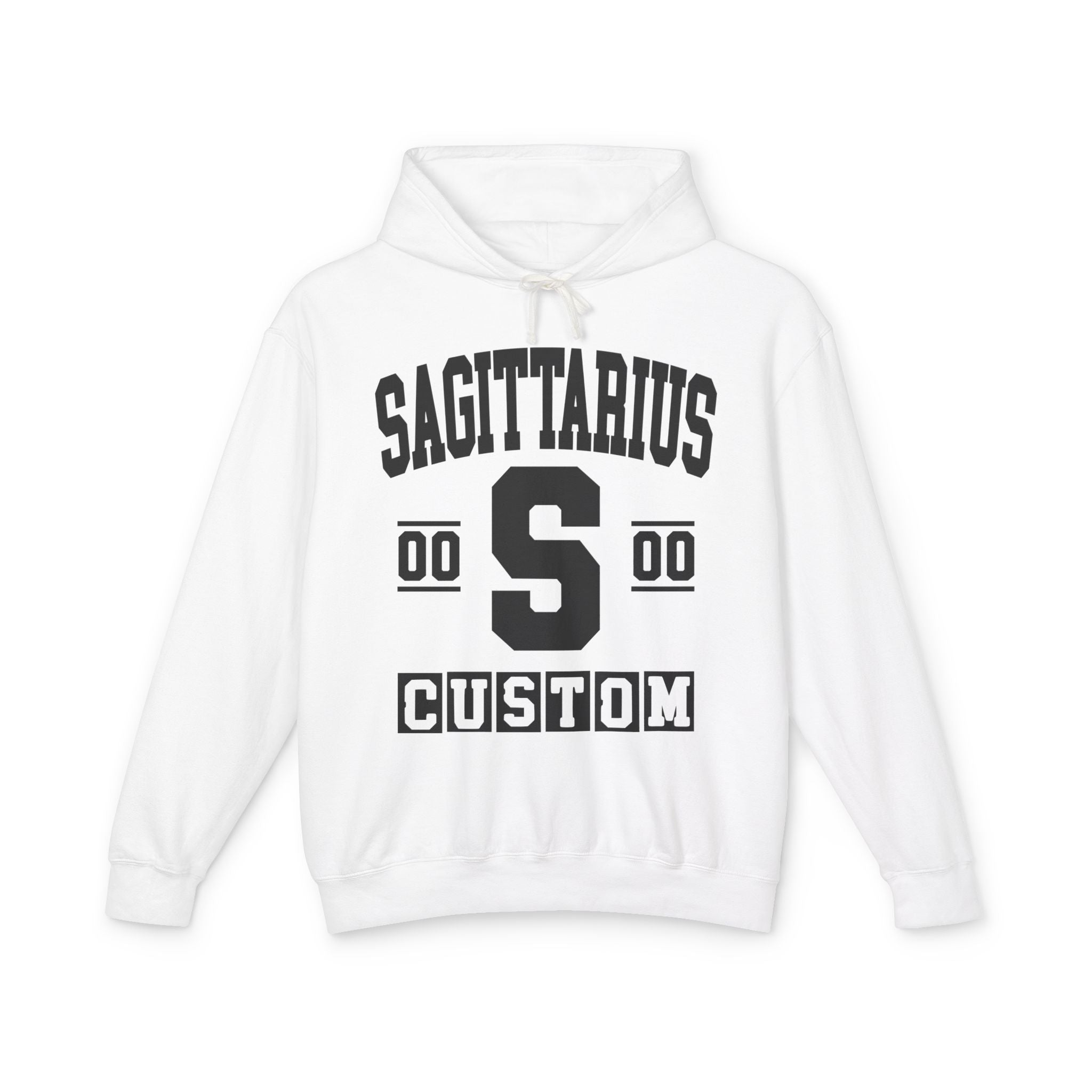 Custom Sagittarius Varsity Hoodie - Customize Birthday Day/Month/Year - Customize Gemini Season/Nation