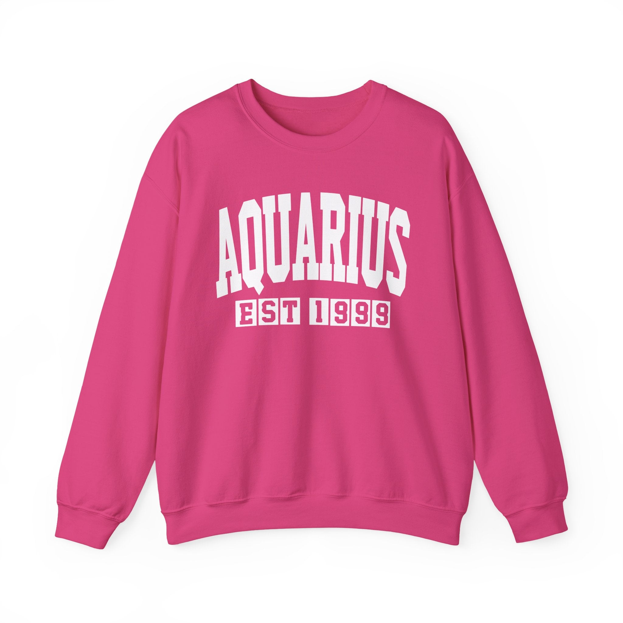 Aquarius (EST YEAR) Personalization — Zodiac Graphic Sweatshirt