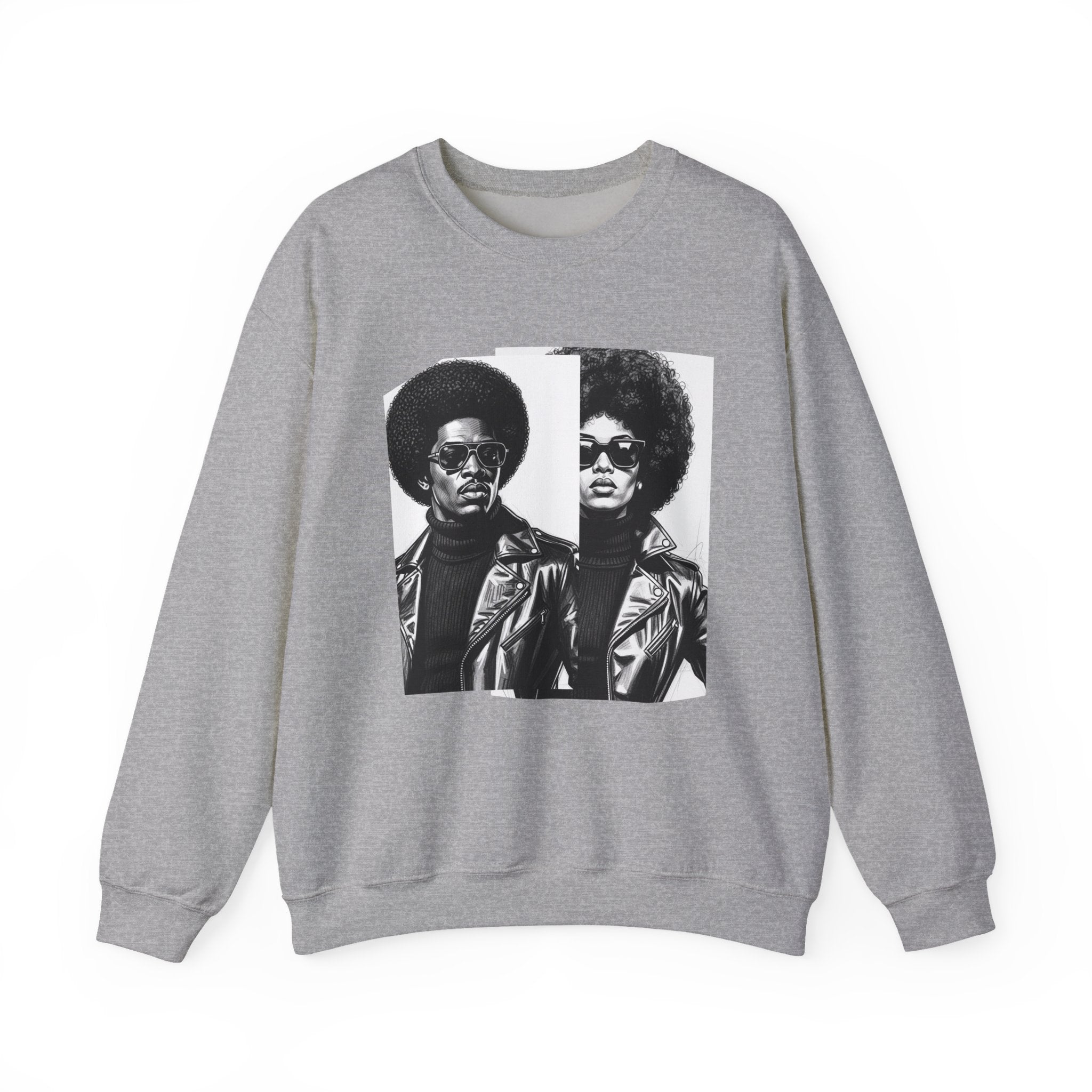 70s Portrait Of Black Couple - African American Pride Sweatshirt