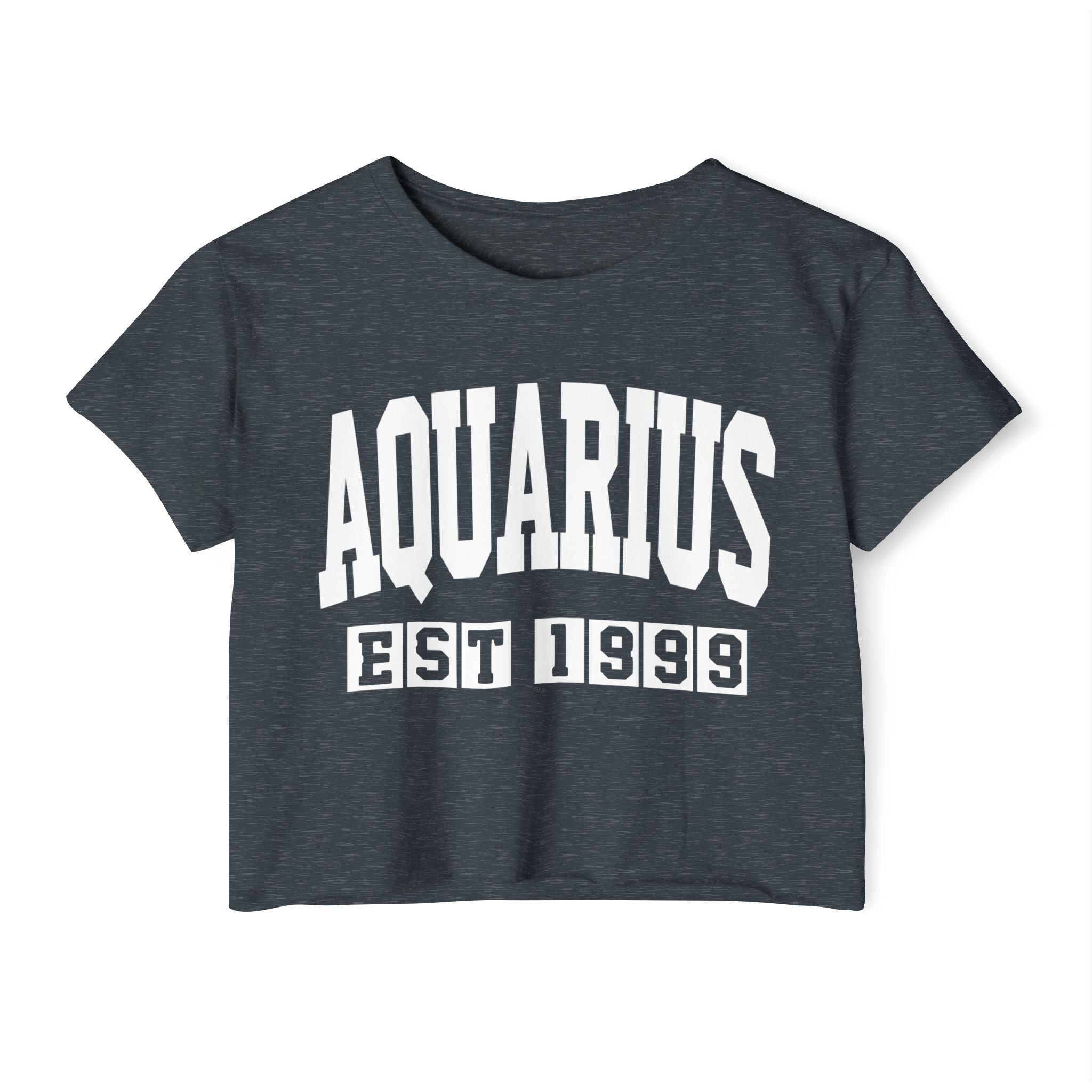 Aquarius EST (YEAR) Personalization -  Crop Top