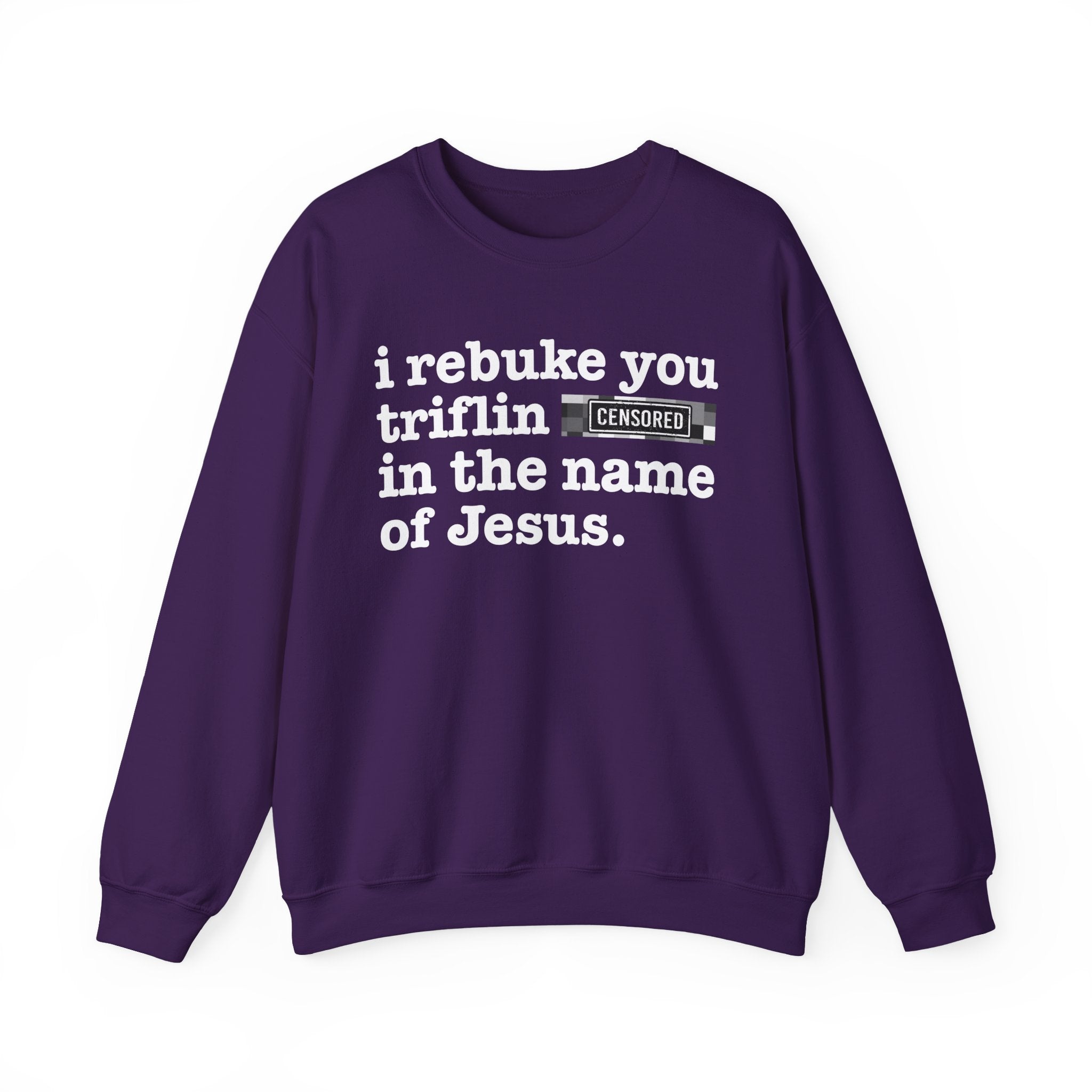 I rebuke you Triflin Bitches in the name of Jesus — Provocative Christian Sweatshirt