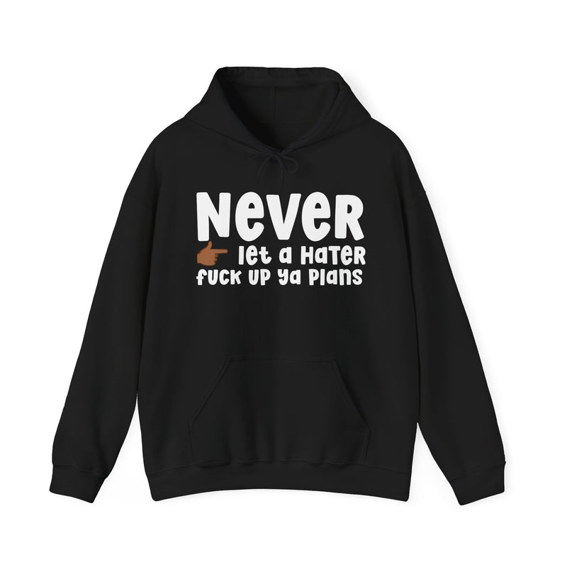 Never Let A Hater Fuck Up Ya Plans  —  Serious Declaration Hoodie