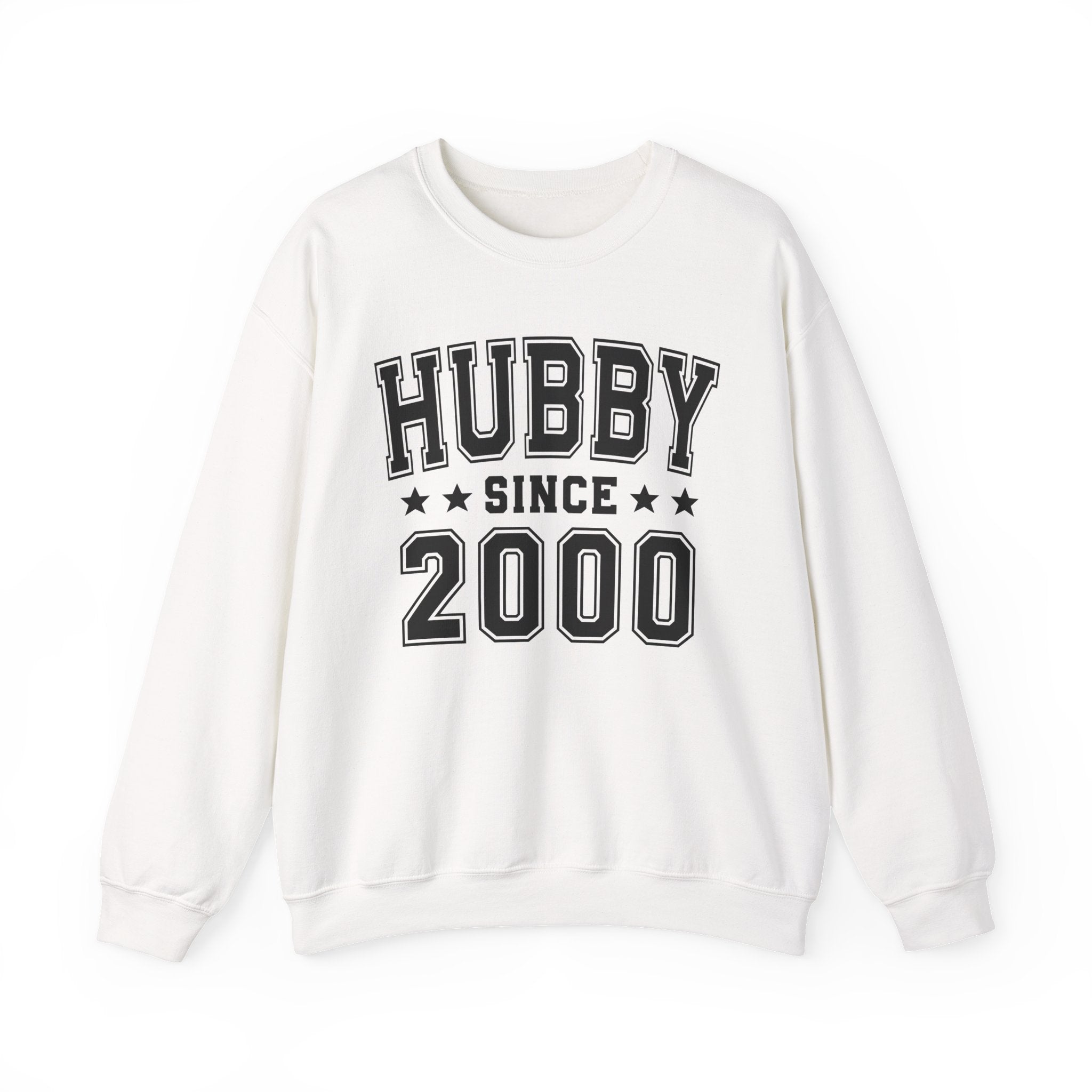 Hubby Since (Personalized Date) —  Husband/Married Couples Sweatshirt, Wedding & Anniversary Gift