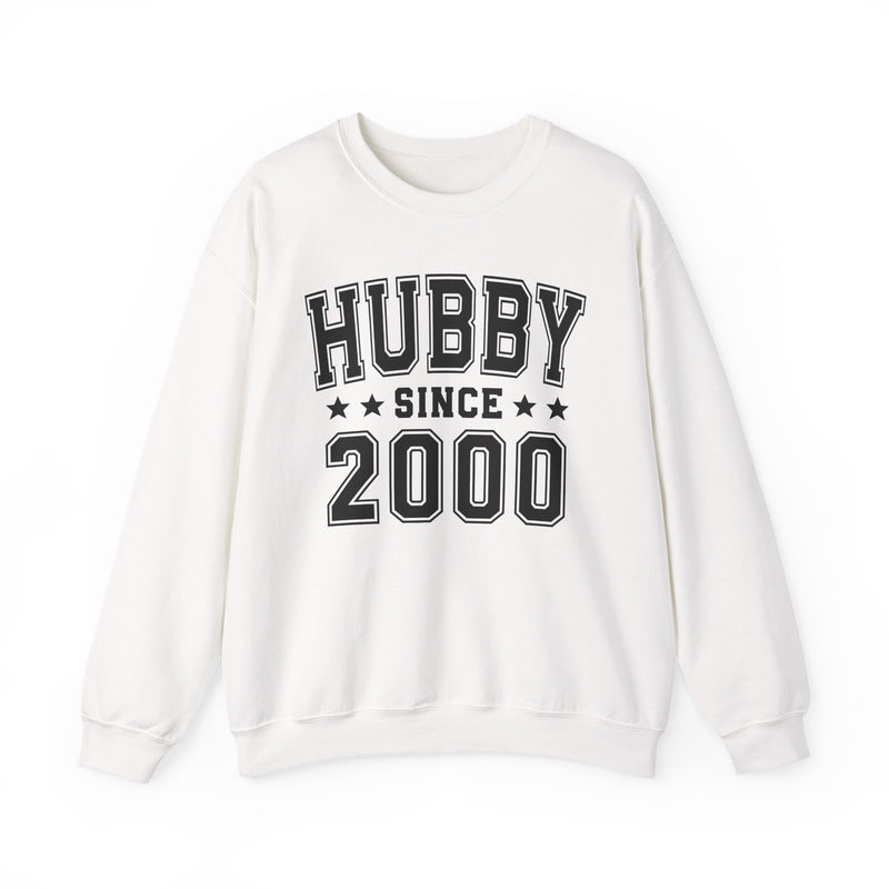 Hubby Since (Personalized Date) —  Husband/Married Couples Sweatshirt, Wedding & Anniversary Gift
