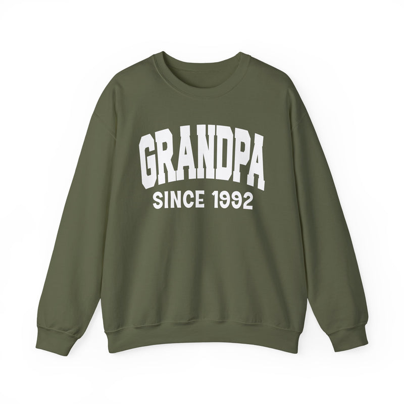 Grandpa Personalization Sweatshirt — Add Your Special "Since Date"