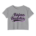 Bajan Baddie Crop Top — Women's Festival Graphic Tee