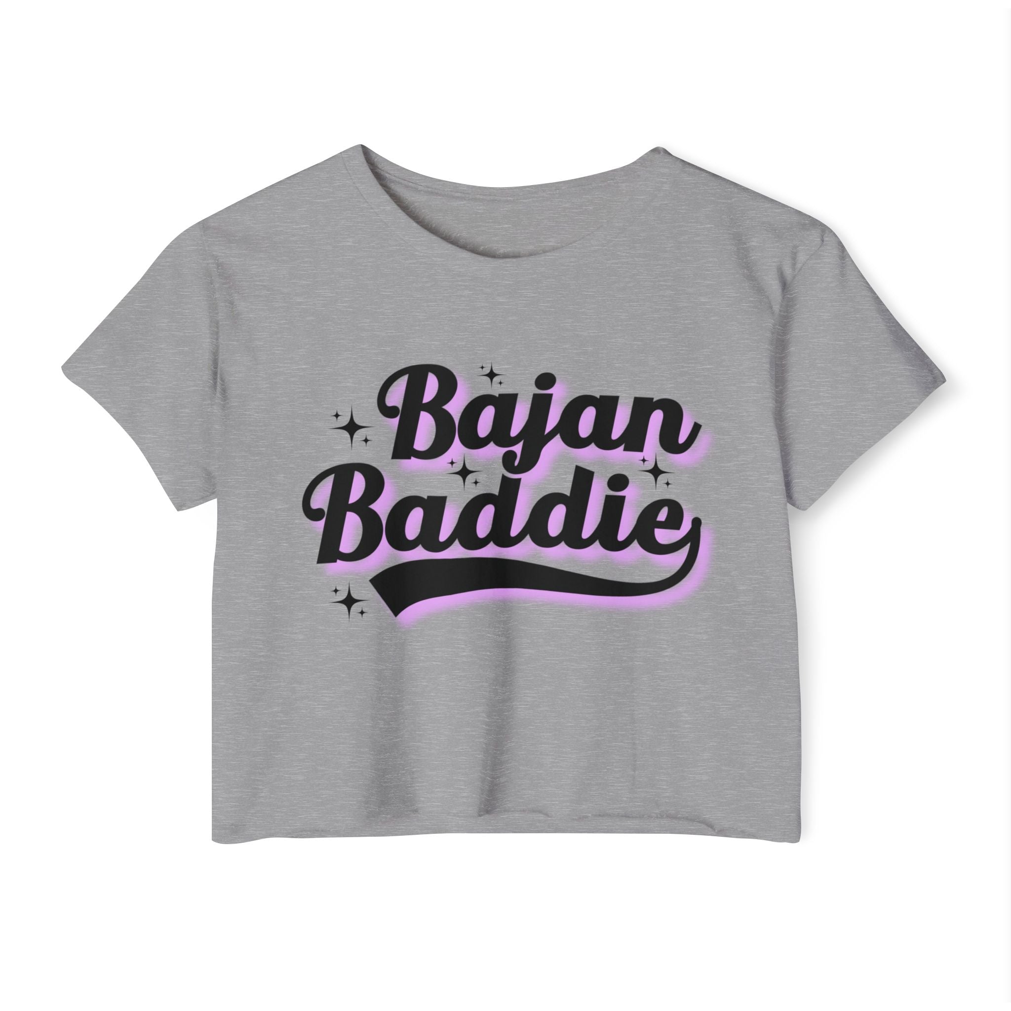 Bajan Baddie Crop Top — Women's Festival Graphic Tee