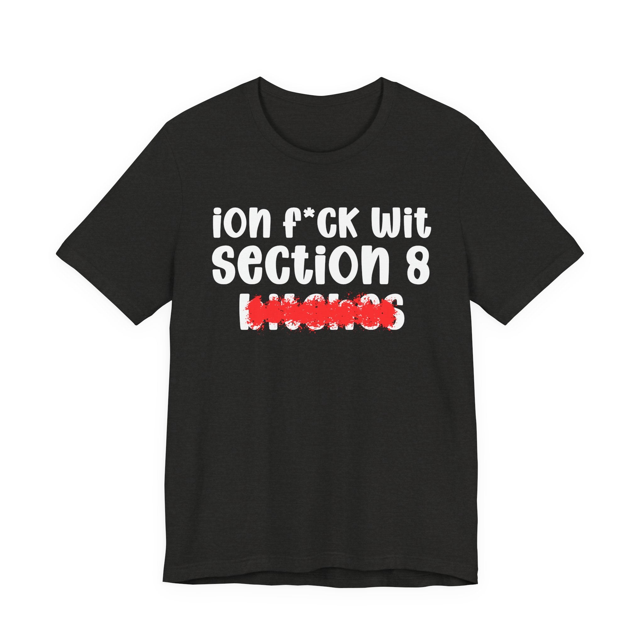 ION (I Don't) FUCK WIT SECTION 8 BITCHES — Bold Sarcastic Graphic T-Shirt