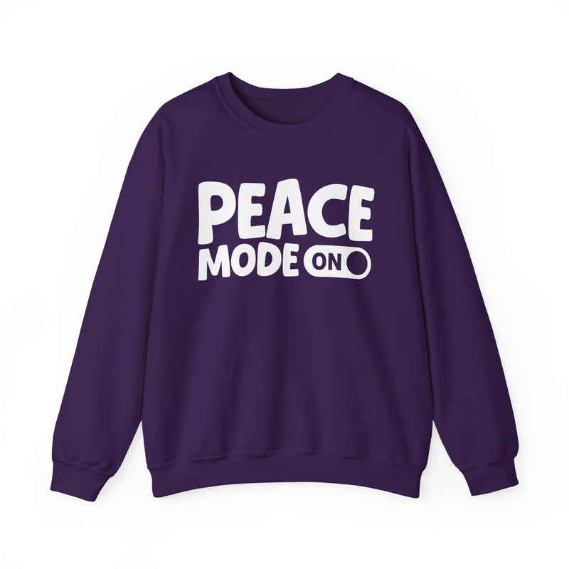 Peace Mode On — Motivational Positive Graphic Sweatshirt