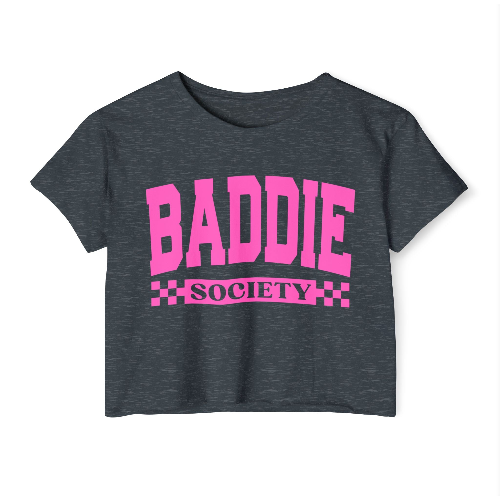 Baddie Society Crop Top — Women's Festival Graphic Tee