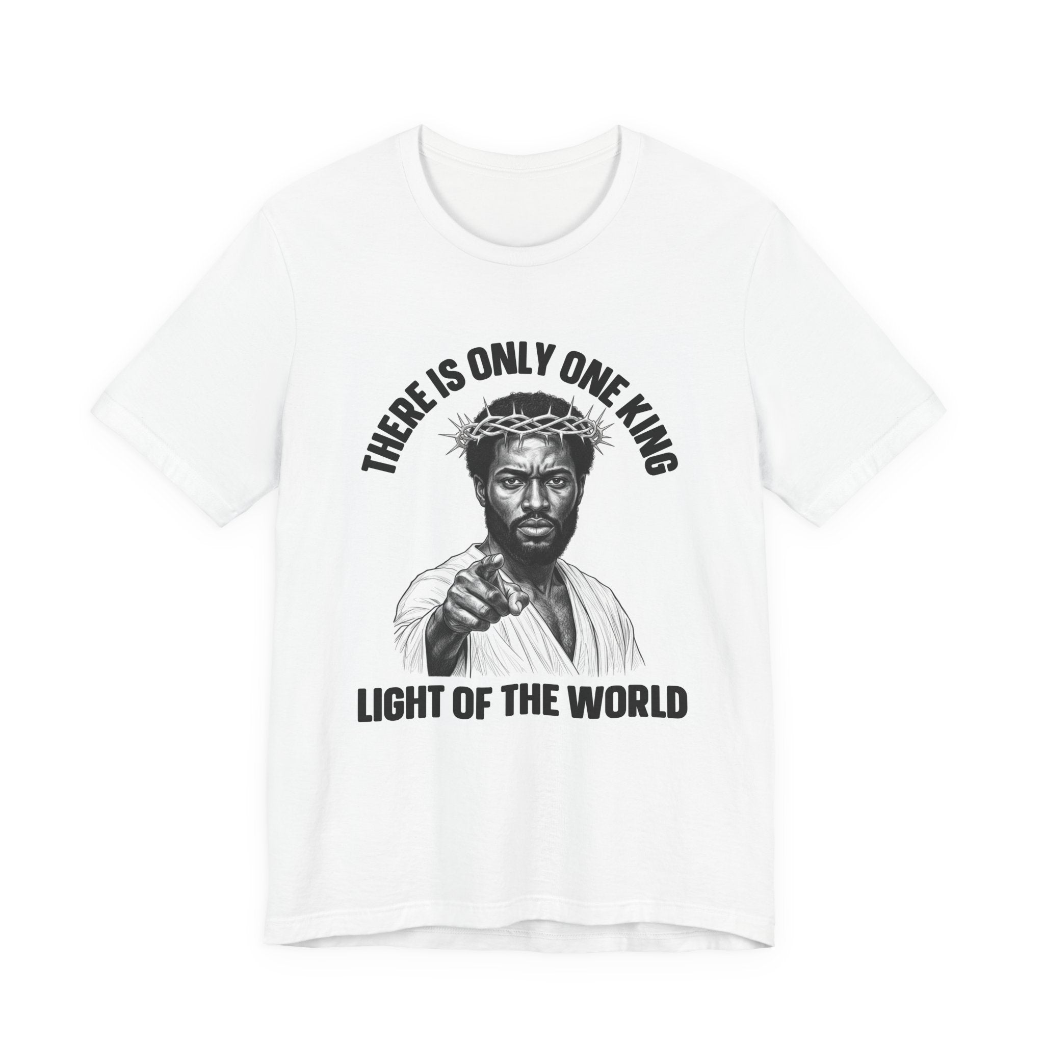 There Is Only One King: Light Of The World (Black Jesus) T-Shirt