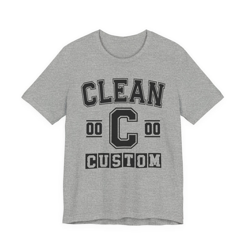 Custom Clean Varsity T-Shirt — Customize Birthday Day/Month/Year — Customize Season/nation/Society