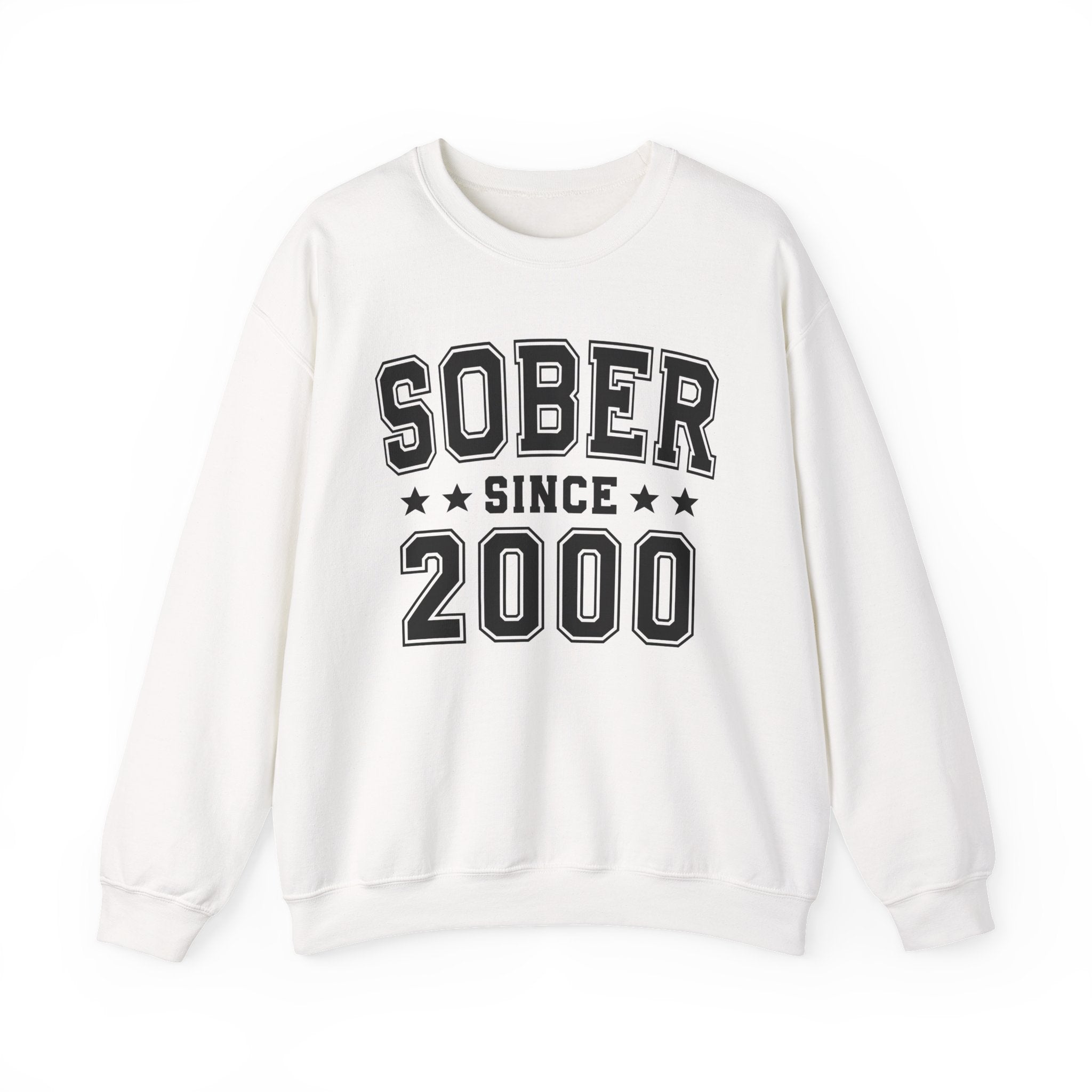 Sober Since (Personalized Date) —  Abstinence  Milestone Sweatshirt