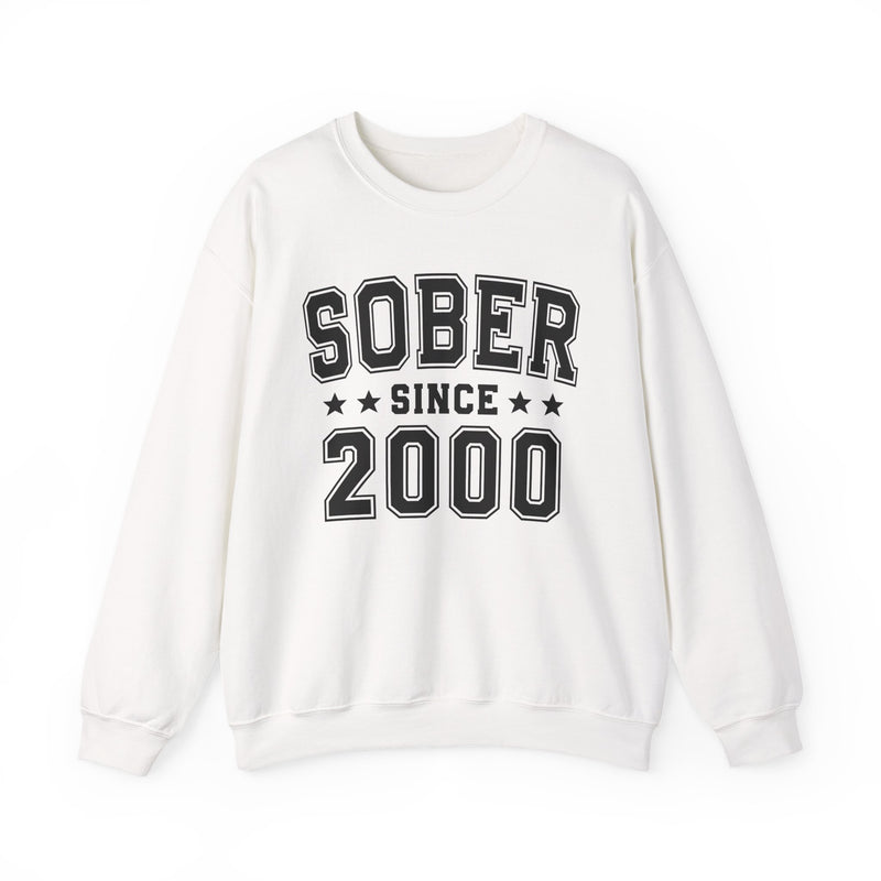 Sober Since (Personalized Date) —  Abstinence  Milestone Sweatshirt