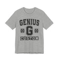 Custom Genius Varsity Tee Shirt — Customize Birthday Day/Month/Year - Customize Season/nation/Society