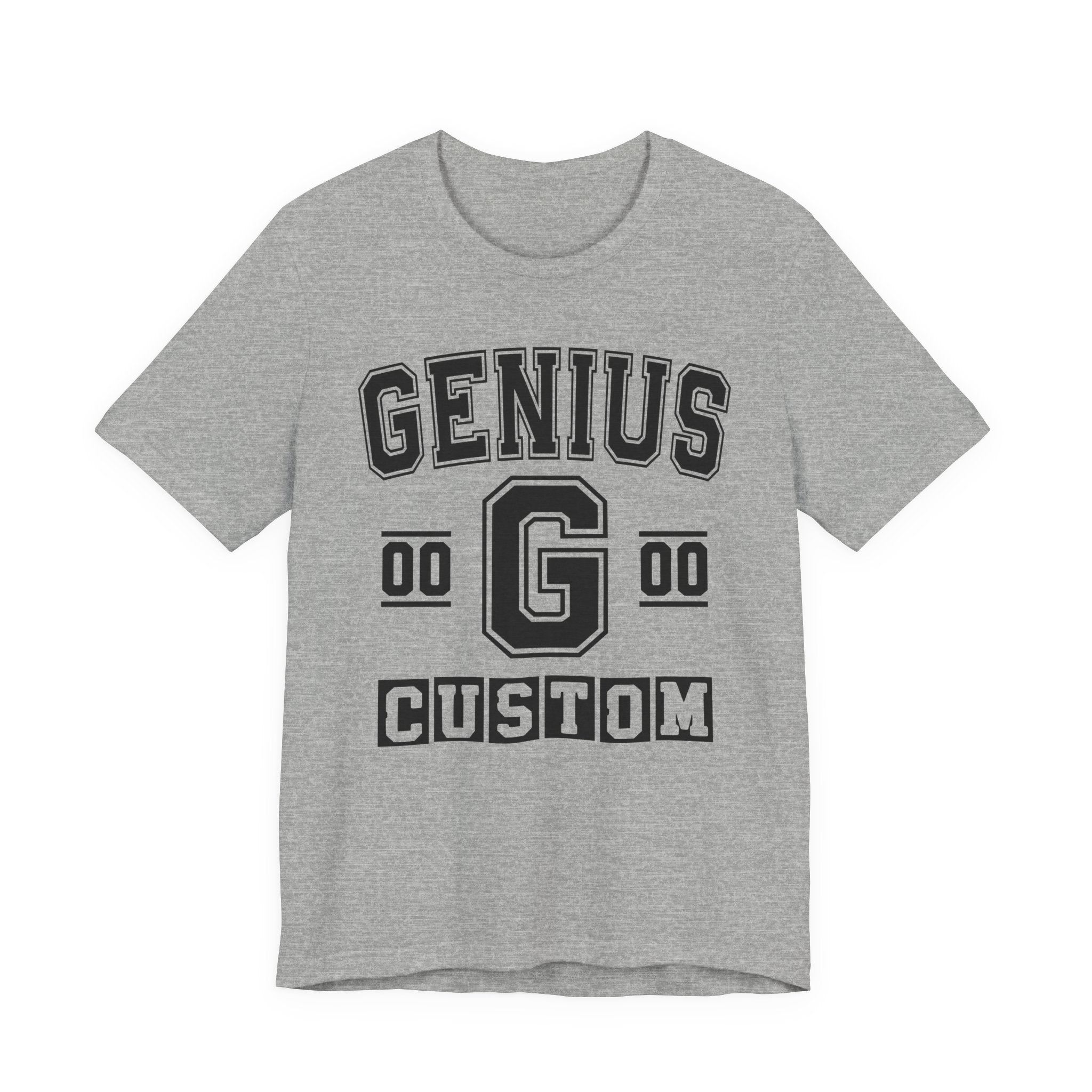 Custom Genius Varsity Tee Shirt — Customize Birthday Day/Month/Year - Customize Season/nation/Society