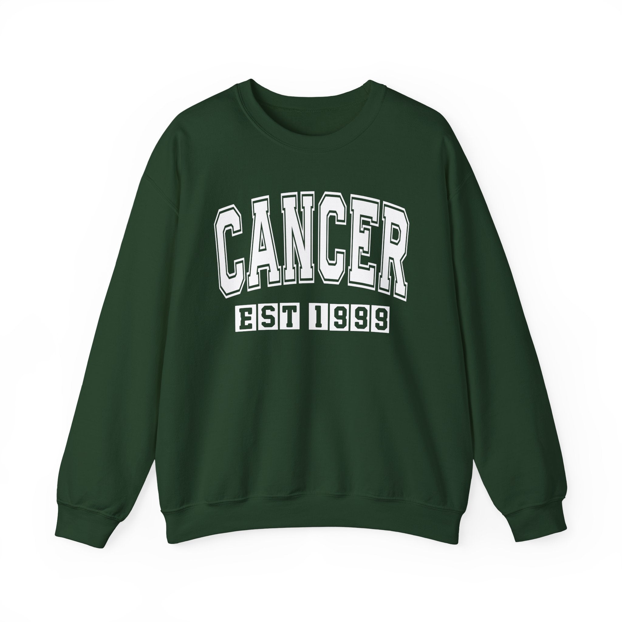 Cancer (EST YEAR) Personalization — Zodiac Graphic Sweatshirt