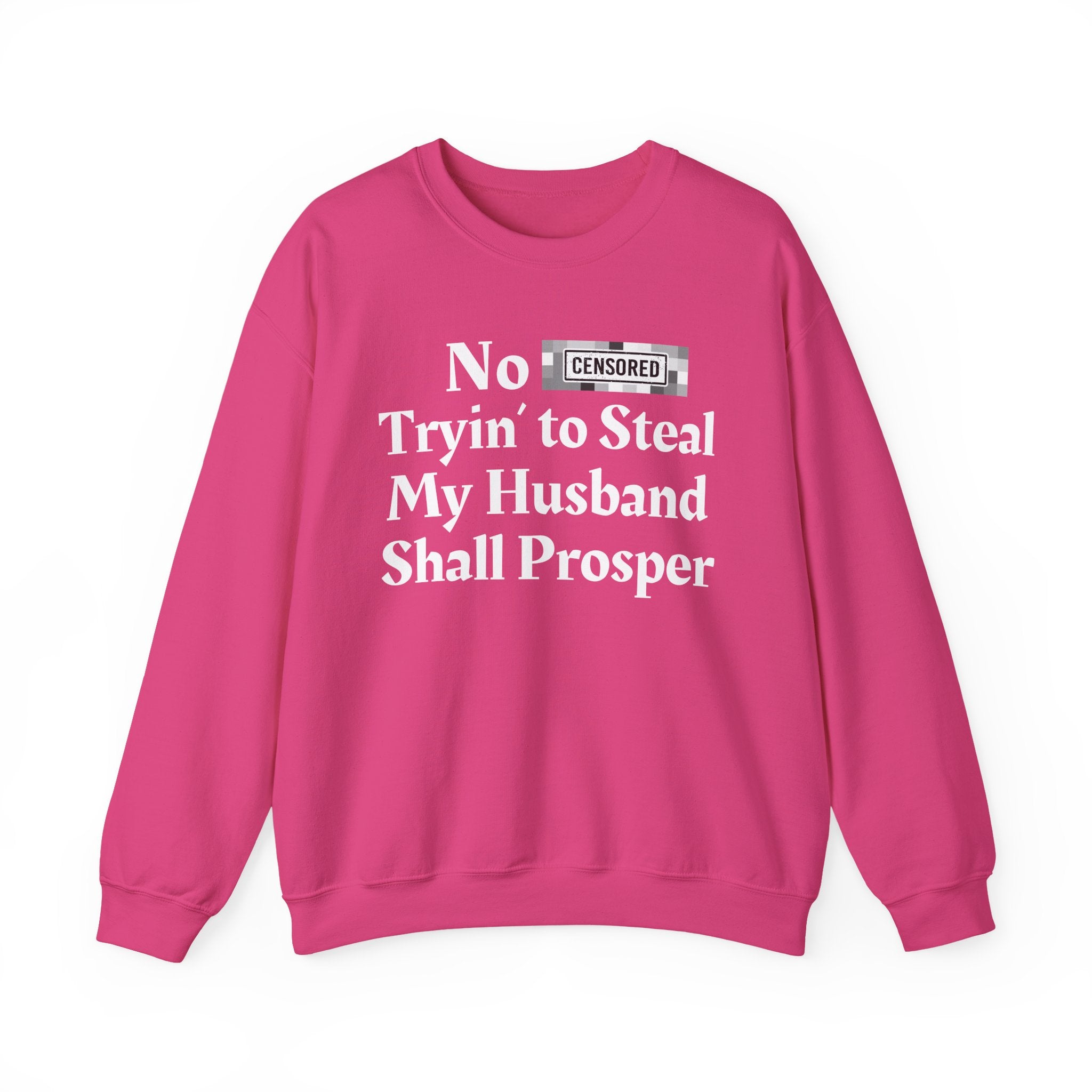 No Bitch Trying To Steal My Husband Shall Prosper — Bold Christian Statement Sweatshirt