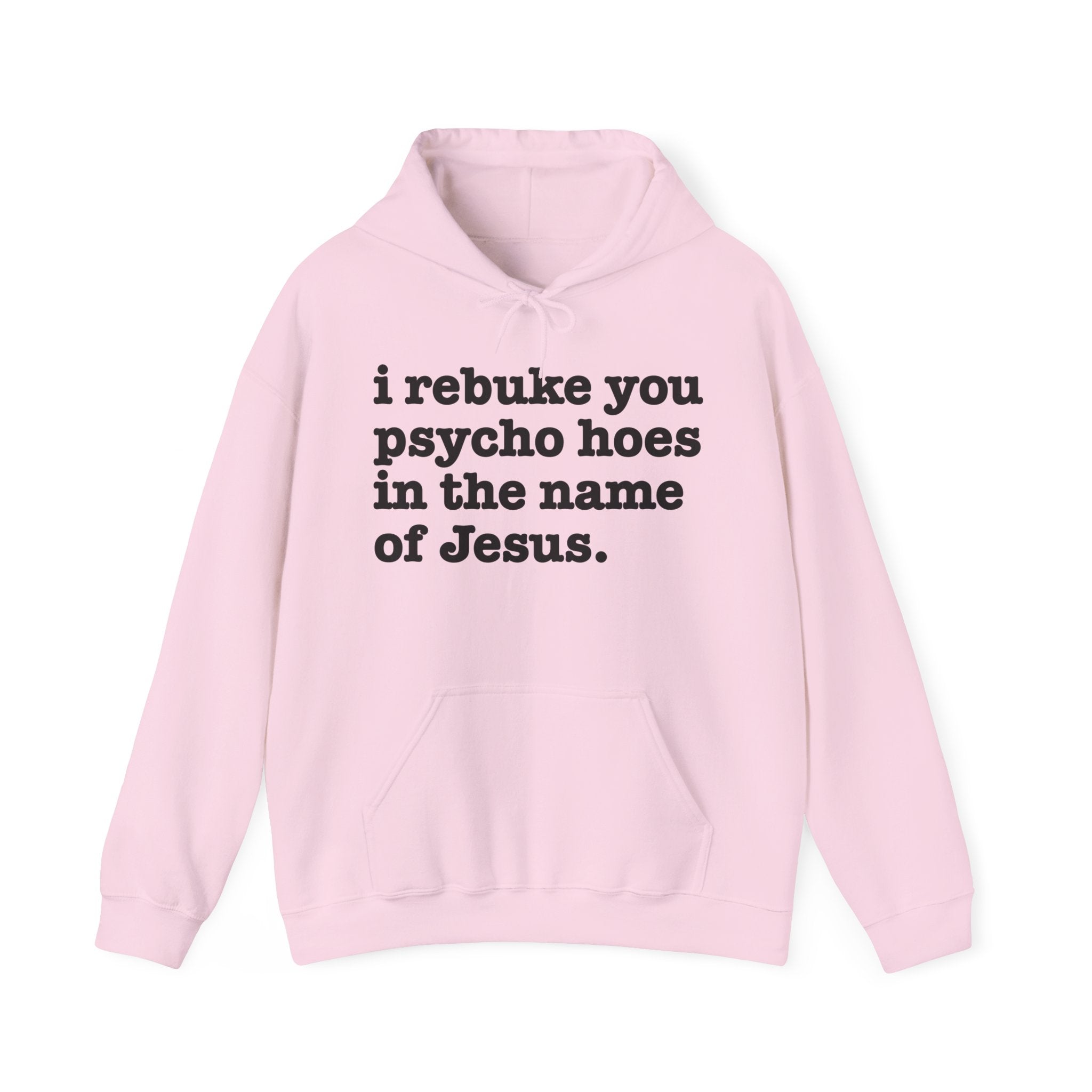 I Rebuke You Psycho Hoes in the Name of Jesus — Humorous Religious Hoodie